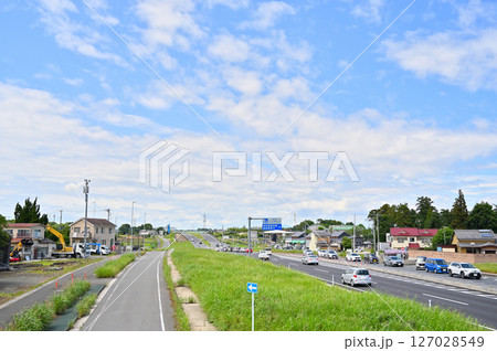 桶川市の風景　上尾道路　国道17号　道の駅　（埼玉県） 127028549
