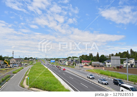 桶川市の風景　上尾道路　国道17号　道の駅　（埼玉県） 127028553