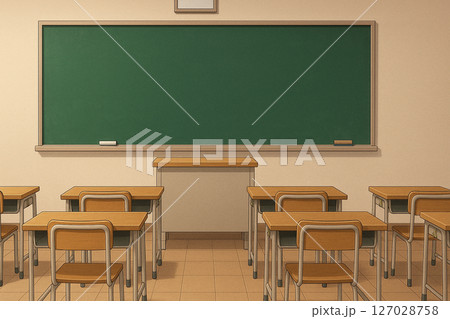 合成用素材：教室の背景 127028758