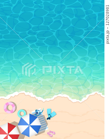 美しい海と波打ち際 127028981