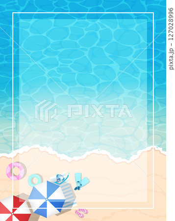 美しい海と波打ち際 127028996