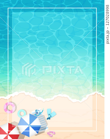 美しい海と波打ち際 127028998