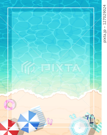 美しい海と波打ち際 127029024