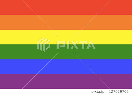 Pride flag, unconditional love flag. Colorful rainbow background. Lgbt community symbol 127029702