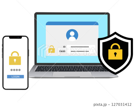 サイバーセキュリティイメージ 127031412