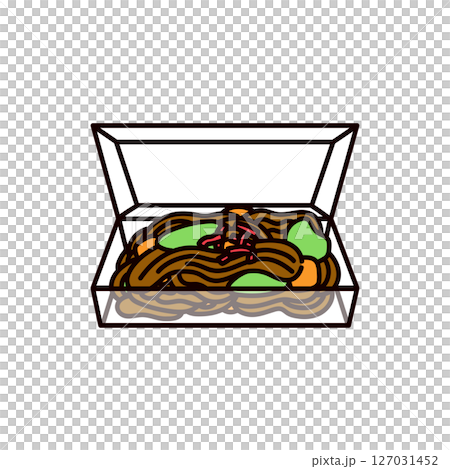 焼きそばのアイコンイラスト 127031452