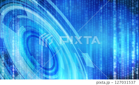 サイバー空間のアブストラクト背景 127031537