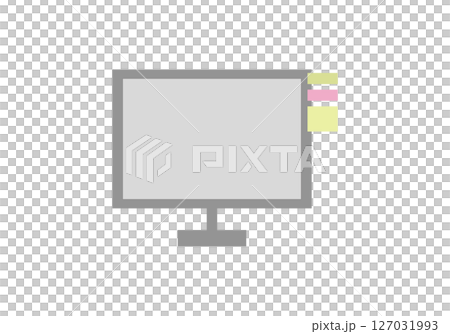 付箋のついたデスクトップ 付箋のついたデスクトップ 127031993