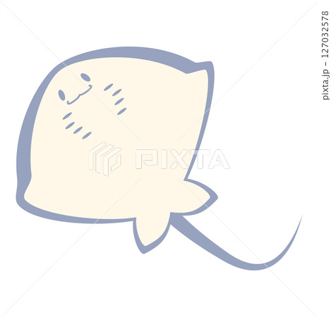 優しい色のエイ 127032578