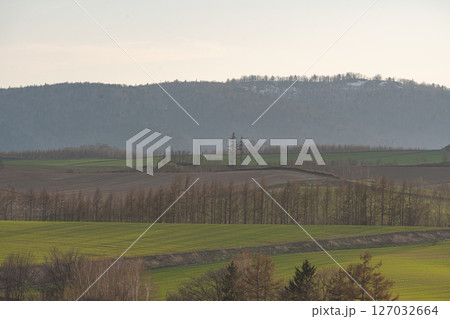 美瑛の丘陵風景 美瑛の丘陵風景 127032664