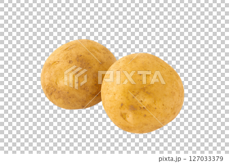 透明背景（png）上的 2 個新馬鈴薯（男爵） 127033379