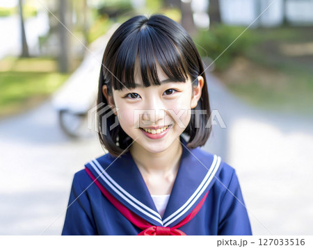 小学生の女の子　AI生成画像   127033516