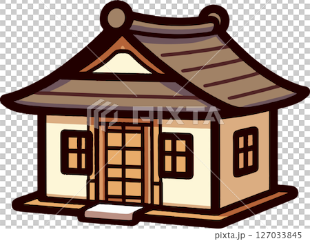 和風な建物のイラスト 127033845