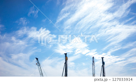 建設機械と青空 建設機械と青空 127033914