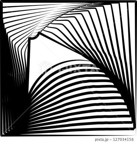 Square rotating blend line modern design, tech, digital, innovation, future Square rotating blend line modern design, tech, digital, innovation, future 127034158