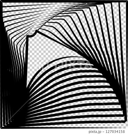 Square rotating blend line modern design, tech, digital, innovation, future Square rotating blend line modern design, tech, digital, innovation, future 127034158