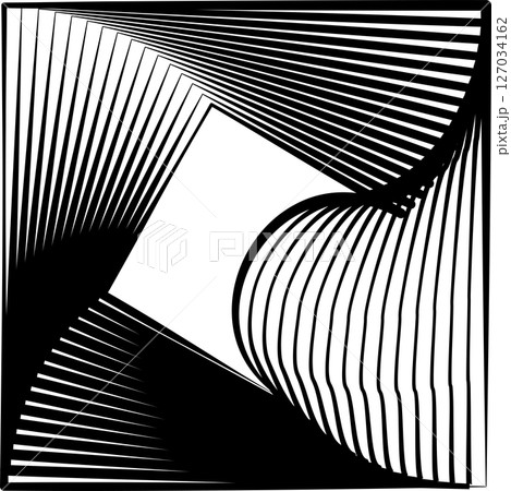 Square rotating blend line modern design, tech, digital, innovation, future 127034162