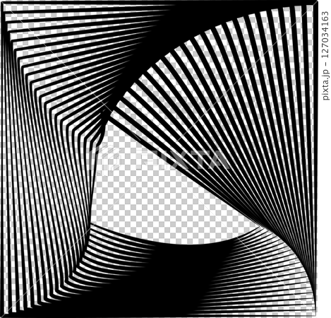 Square rotating blend line modern design, tech, digital, innovation, future 127034163