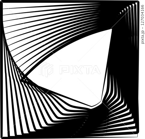 Square rotating blend line modern design, tech, digital, innovation, future 127034166