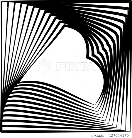 Square rotating blend line modern design, tech, digital, innovation, future 127034170