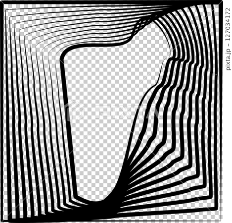 Square rotating blend line modern design, tech, digital, innovation, future 127034172