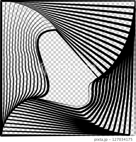 Square rotating blend line modern design, tech, digital, innovation, future Square rotating blend line modern design, tech, digital, innovation, future 127034175