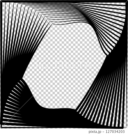 Square rotating blend line modern design, tech, digital, innovation, future 127034203