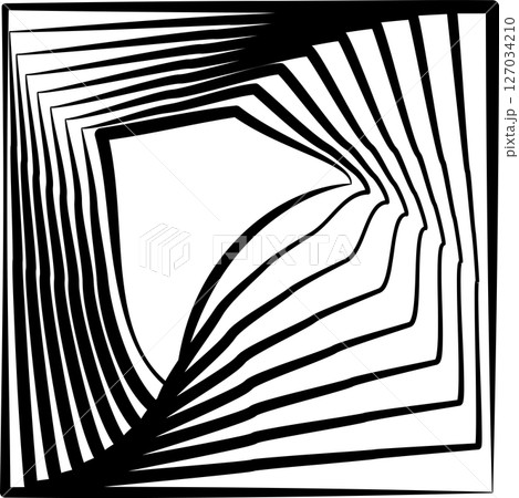 Square rotating blend line modern design, tech, digital, innovation, future 127034210