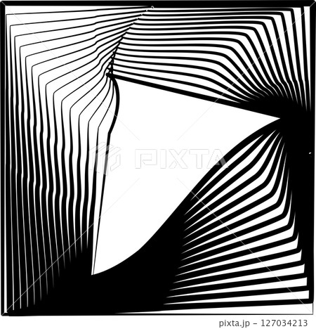 Square rotating blend line modern design, tech, digital, innovation, future 127034213
