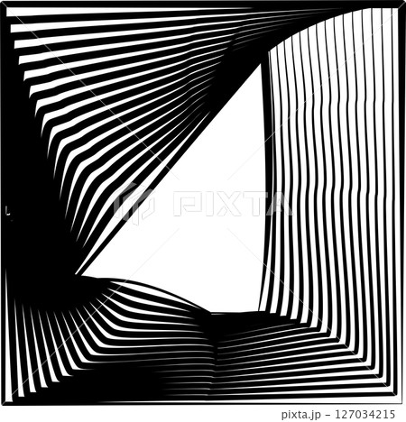 Square rotating blend line modern design, tech, digital, innovation, future 127034215