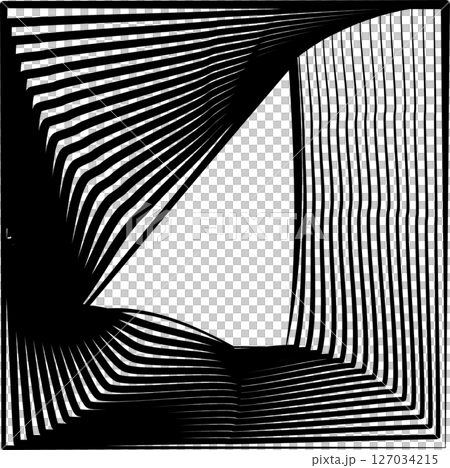 Square rotating blend line modern design, tech, digital, innovation, future 127034215