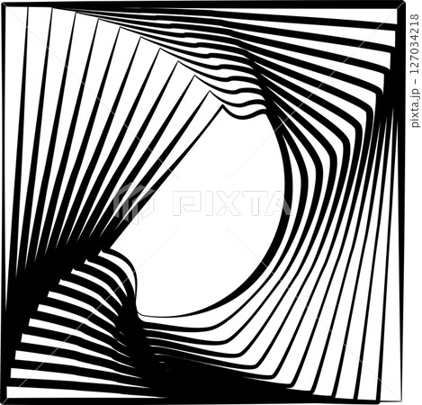 Square rotating blend line modern design, tech, digital, innovation, future 127034218