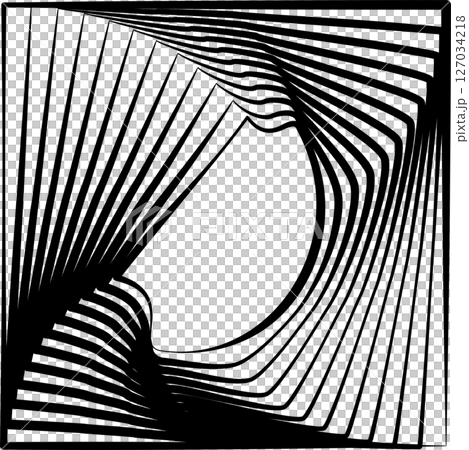 Square rotating blend line modern design, tech, digital, innovation, future 127034218