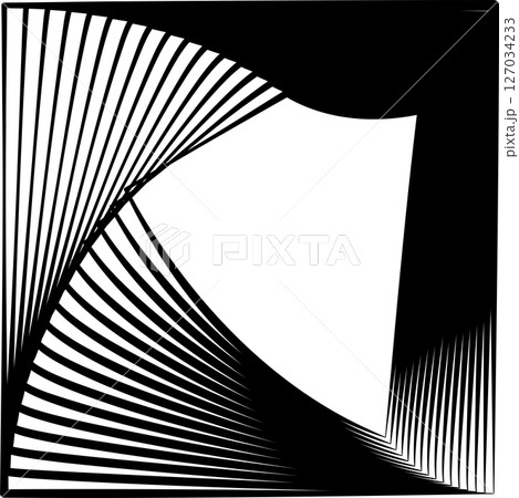 Square rotating blend line modern design, tech, digital, innovation, future 127034233