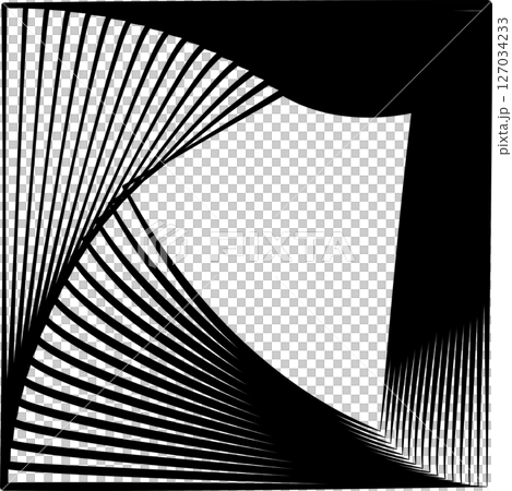 Square rotating blend line modern design, tech, digital, innovation, future 127034233