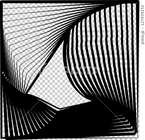 Square rotating blend line modern design, tech, digital, innovation, future 127034252