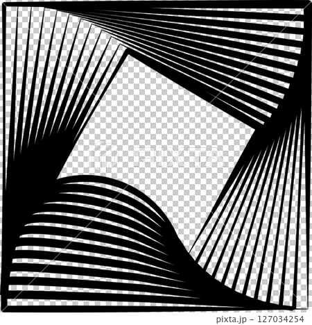 Square rotating blend line modern design, tech, digital, innovation, future 127034254