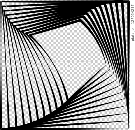 Square rotating blend line modern design, tech, digital, innovation, future 127034257