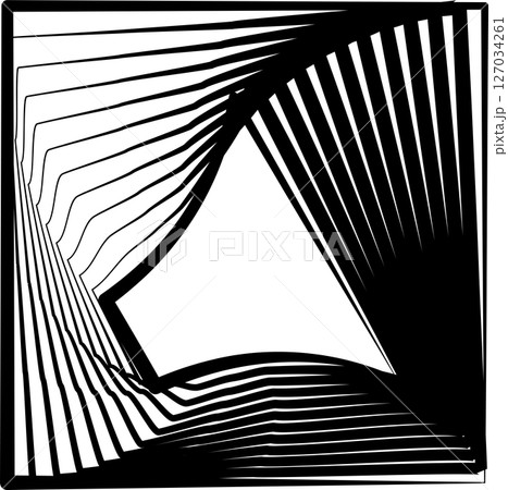 Square rotating blend line modern design, tech, digital, innovation, future 127034261