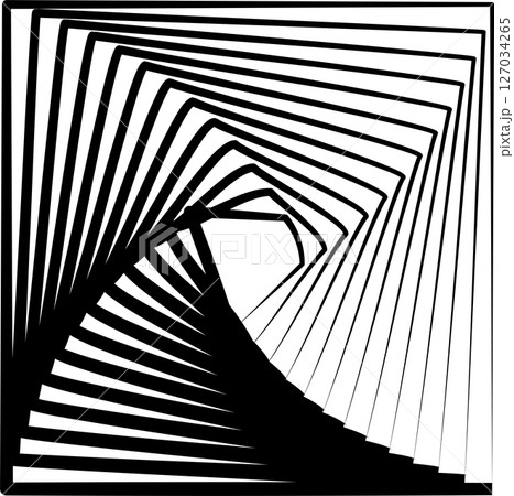 Square rotating blend line modern design, tech, digital, innovation, future 127034265