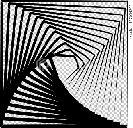 Square rotating blend line modern design, tech, digital, innovation, future 127034265