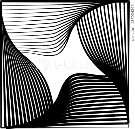 Square rotating blend line modern design, tech, digital, innovation, future 127034266