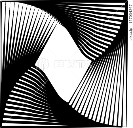 Square rotating blend line modern design, tech, digital, innovation, future 127034267
