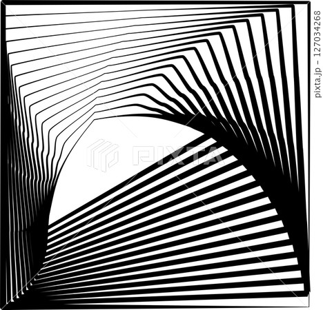 Square rotating blend line modern design, tech, digital, innovation, future 127034268