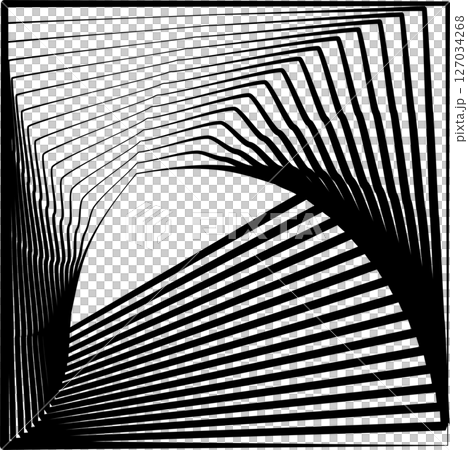 Square rotating blend line modern design, tech, digital, innovation, future 127034268