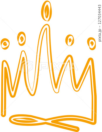 Crown queen or king hand drawn, royal, imperial, monarch Crown queen or king hand drawn, royal, imperial, monarch 127034443