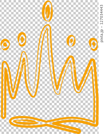 Crown queen or king hand drawn, royal, imperial, monarch Crown queen or king hand drawn, royal, imperial, monarch 127034443