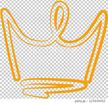 Crown queen or king hand drawn, royal, imperial, monarch Crown queen or king hand drawn, royal, imperial, monarch 127034452