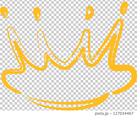 Crown queen or king hand drawn, royal, imperial, monarch 127034467