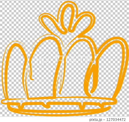 Crown queen or king hand drawn, royal, imperial, monarch 127034472